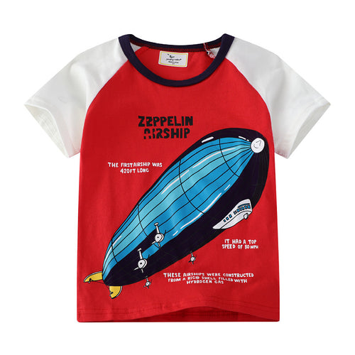 Jungen T-Shirt mit Zeppelindruck Drune