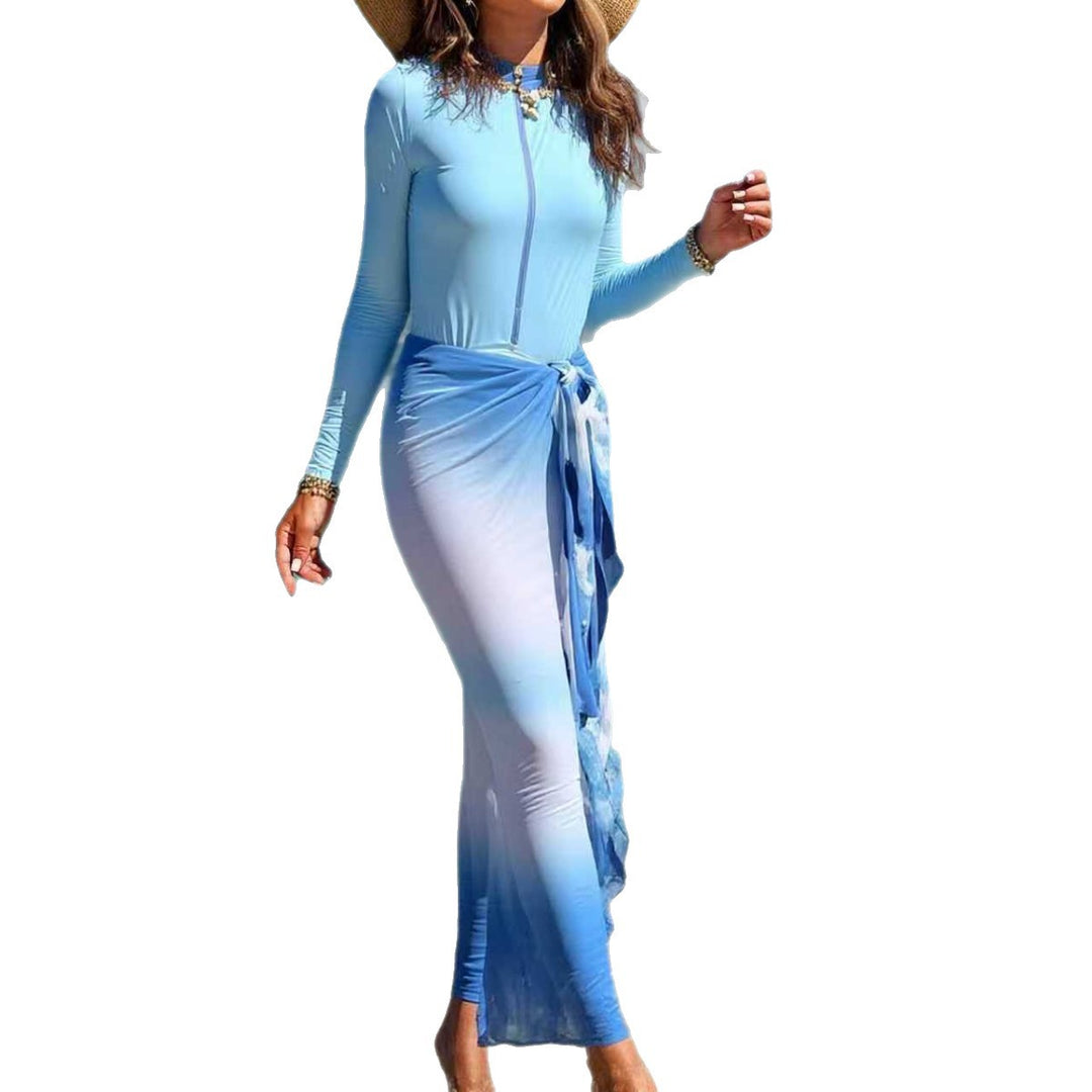 Damen Langärmliger Surfsuit mit Wickelrock Drune