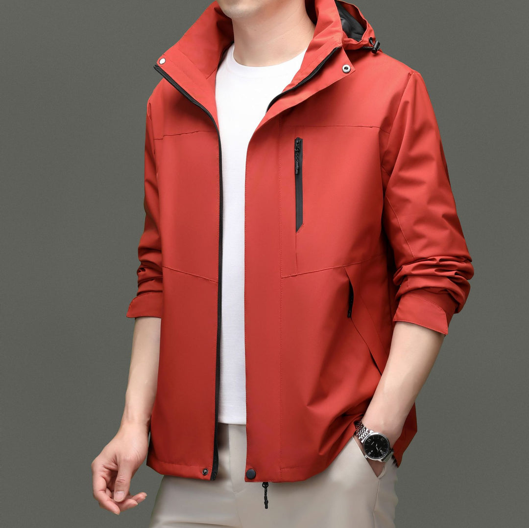 Herren Übergangsjacke mit stylischem Stehkragen und atmungsaktiven Eigenschaften Drune