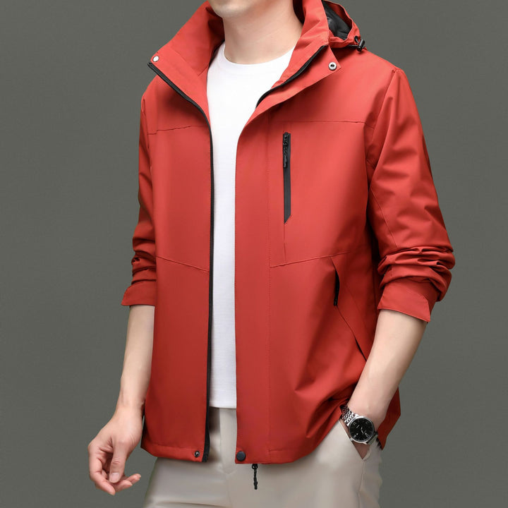 Herren Übergangsjacke mit stylischem Stehkragen und atmungsaktiven Eigenschaften Drune
