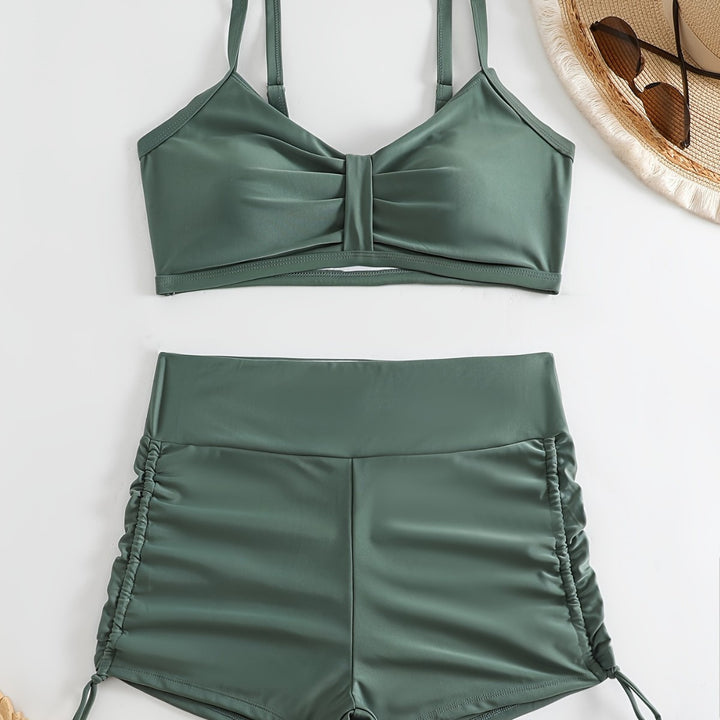 Damen Sportliches Bikini-Set mit innovativem Rüschendesign Drune