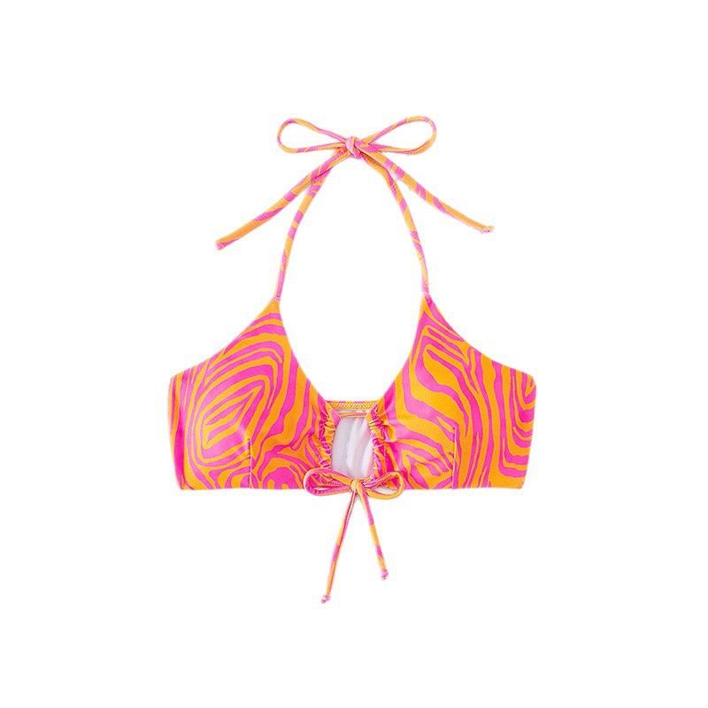 Damen Triangel-Bikinioberteil mit trendigem Zebra-Design Drune