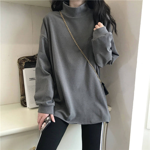 Damen Langarmshirt mit Stehkragen und sportlichem Schnitt