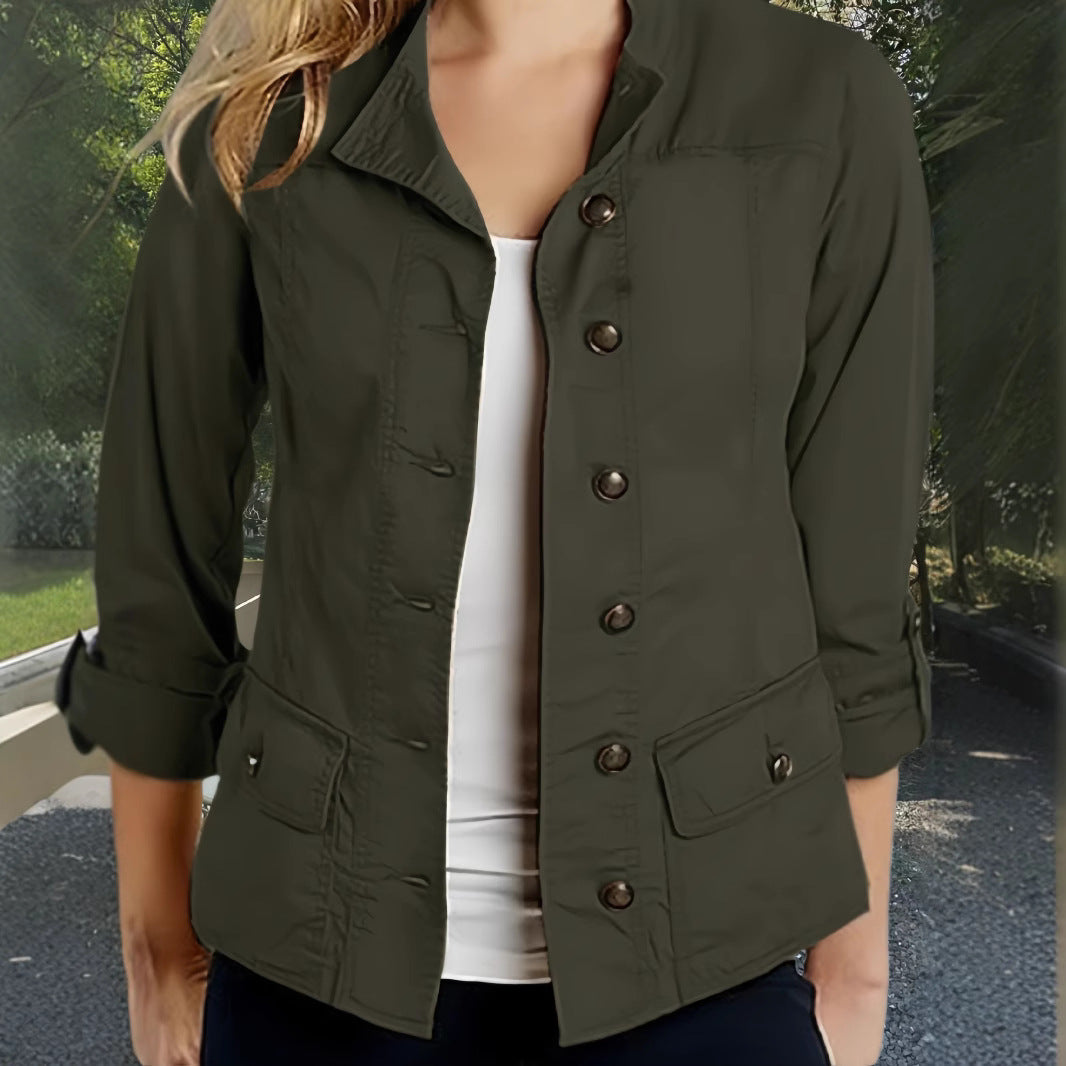 Damen Leichte Sommerjacke mit praktischen Taschen Drune
