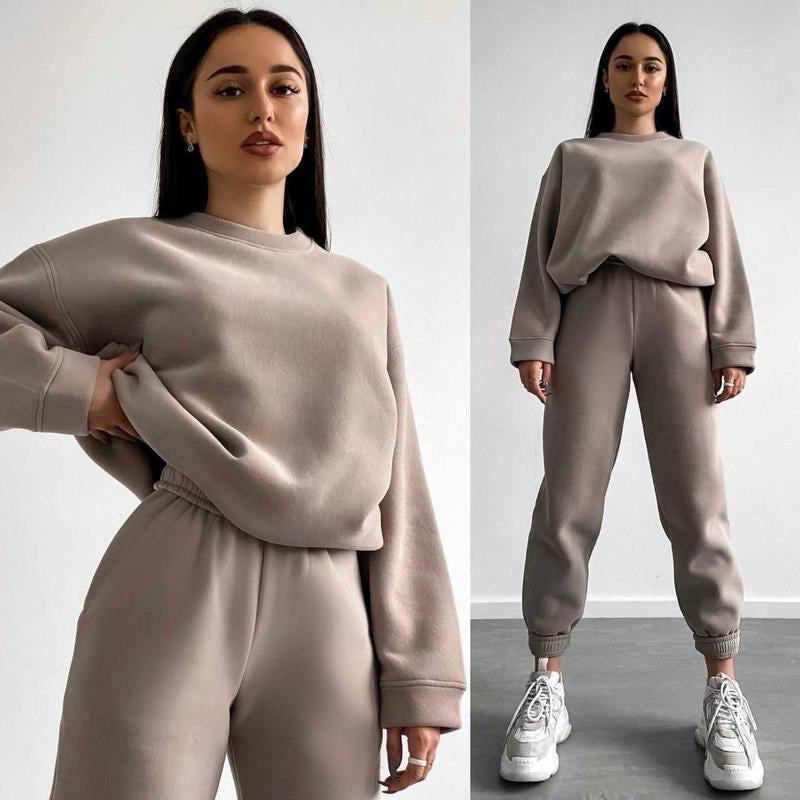 Damen bequemer und trendiger Sweatanzug Drune