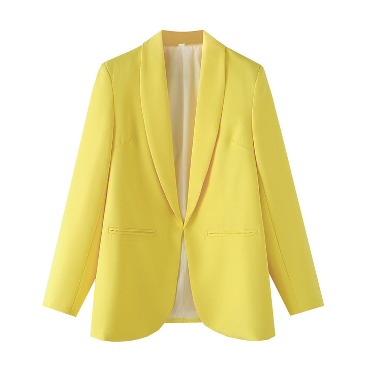 Damen eleganter Blazer mit modernem Schnitt und praktischen Taschen Drune