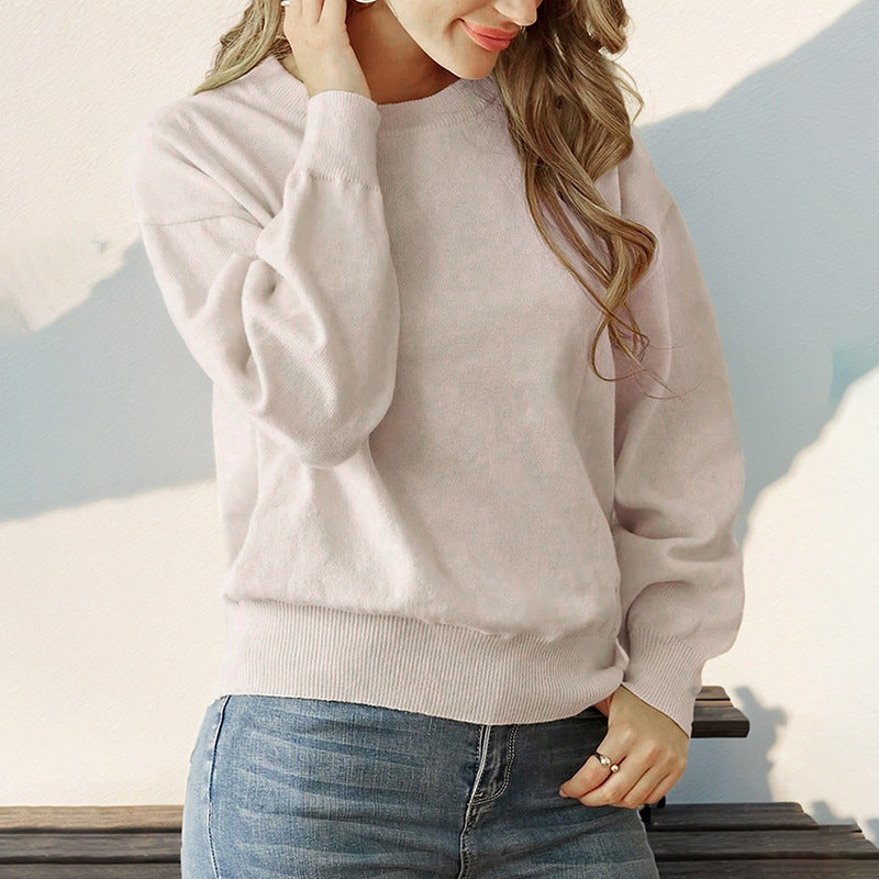 Damen lässiger Pullover mit gemütlichem Schnitt und weichem Material Drune