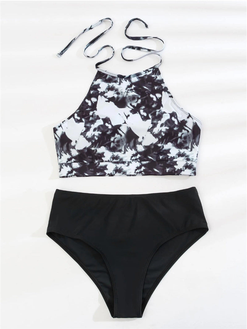 Damen Bikini-Set mit hochgeschlossenem Oberteil und modernem Hosen-Design Drune