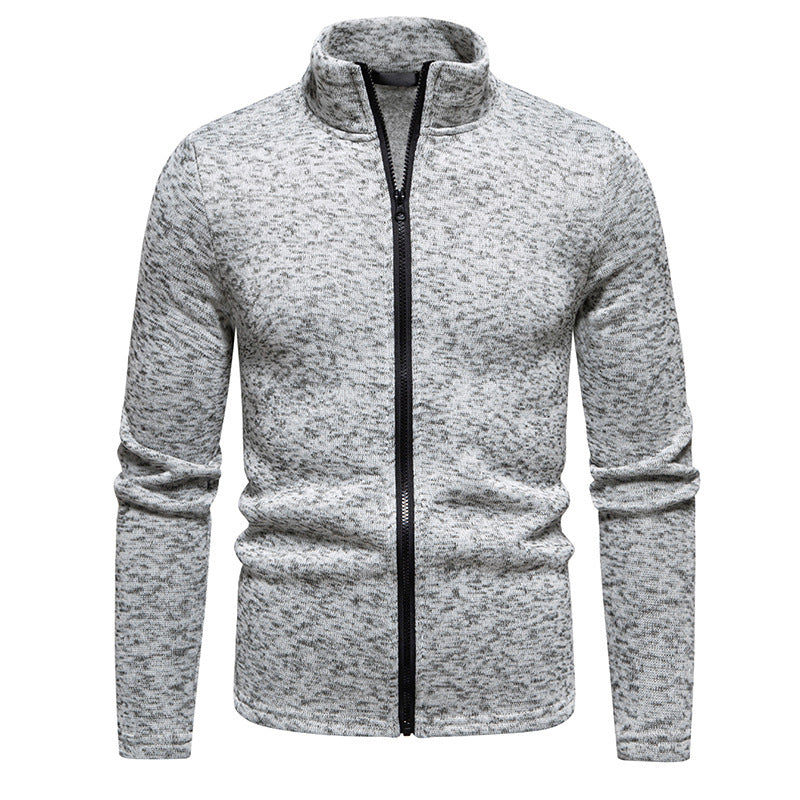 Herren Fleecejacke mit Stehkragen und durchgehendem Reißverschluss Drune