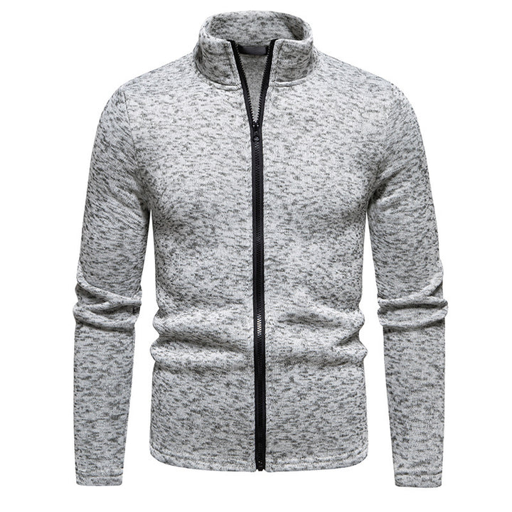 Herren Fleecejacke mit Stehkragen und durchgehendem Reißverschluss Drune