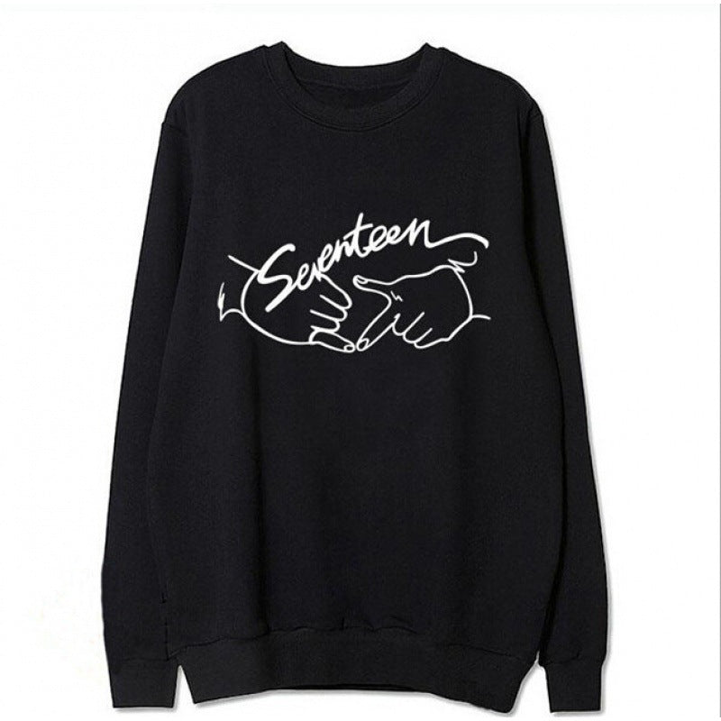 Damen Sweatshirt mit kreativem Handschrift-Design Drune