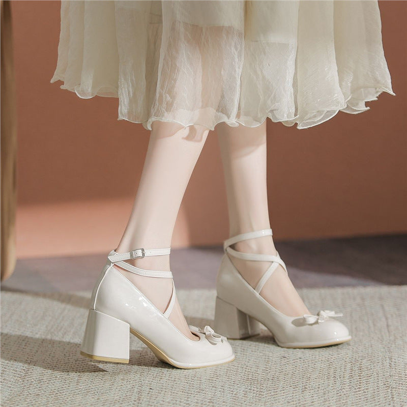 Damen elegante Slingback-Pumps mit dekorativer Schleifenapplikation Drune