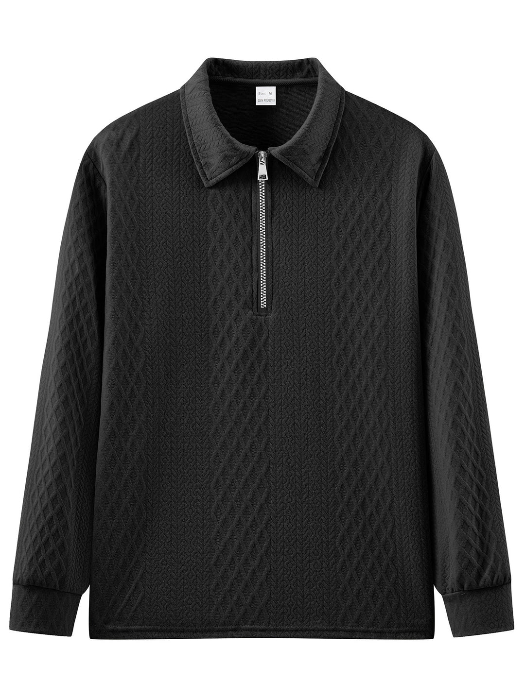 Herren Sweatshirt mit modischem Stehkragen und strukturiertem Design Drune