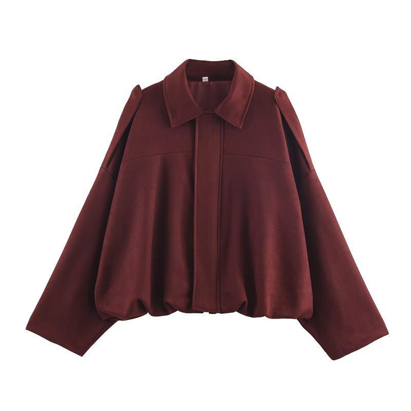 Damen Freizeitjacke im modischen Oversized-Design mit praktischen Taschen Drune