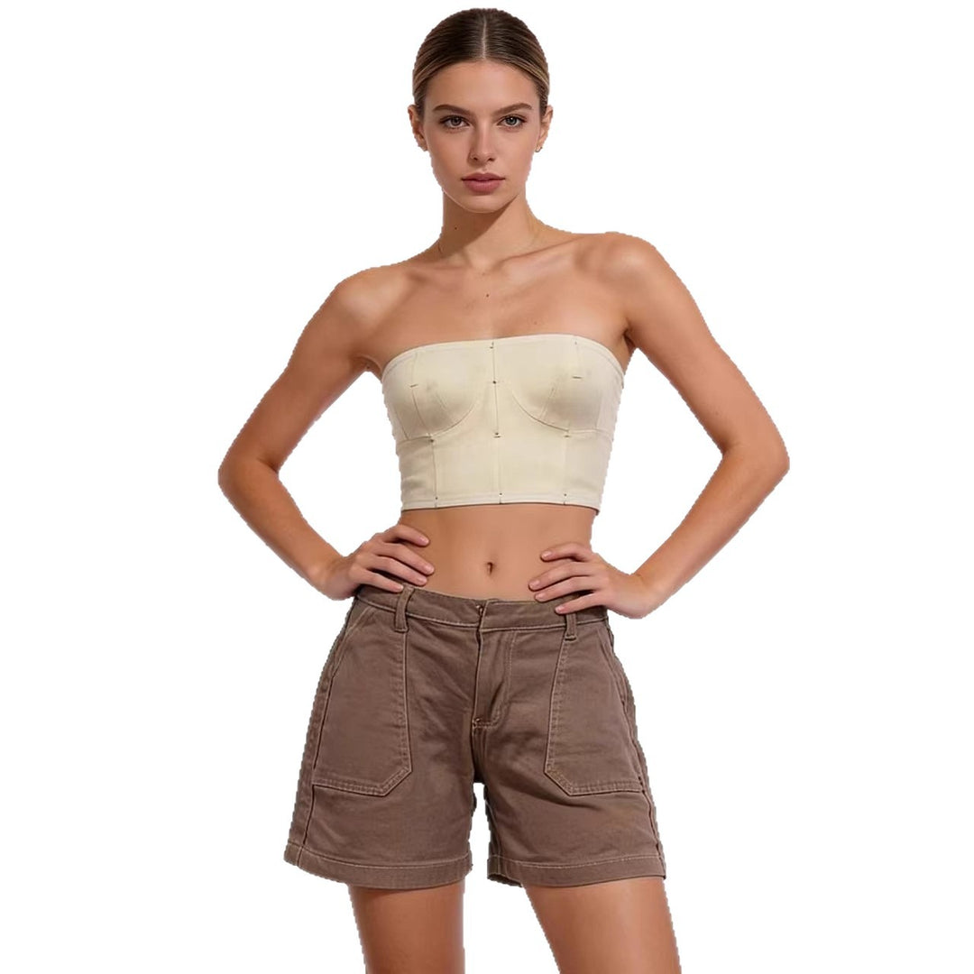 Damen lässige Sommer-Shorts mit seitlichen Taschen und komfortablem Schnitt Drune