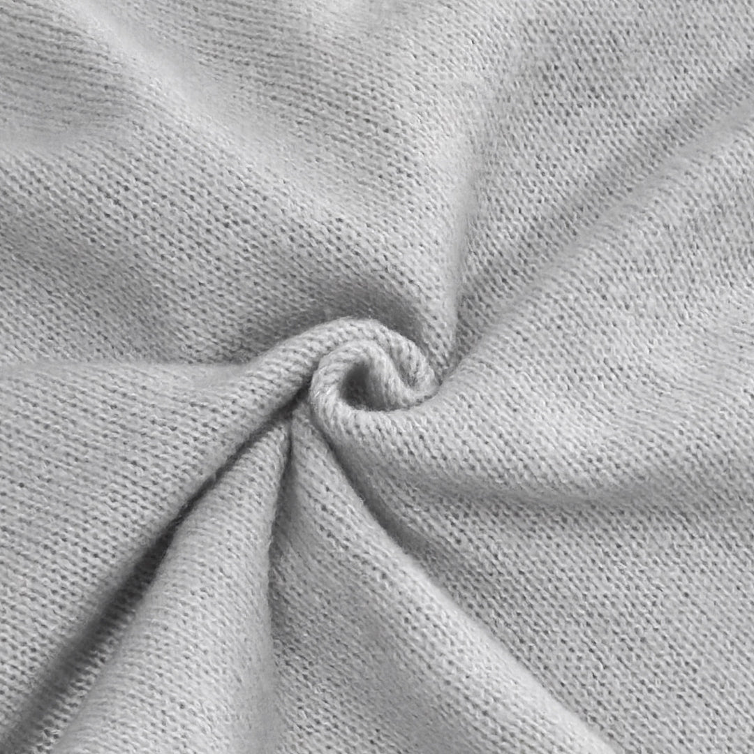 Damen modischer Strickpullover mit V-Ausschnitt und Schleifendetails Drune