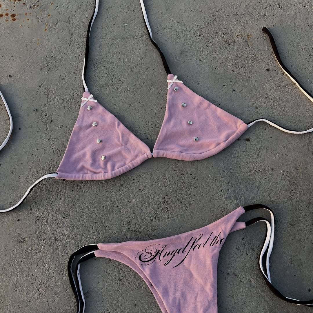Damen verführerisches Bikini-Set mit einzigartigen Akzenten Drune