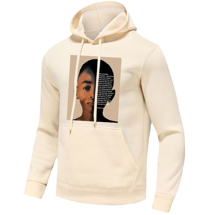 Damen Kapuzenpullover mit kreativem Grafikdruck und innovativem Schnitt Drune