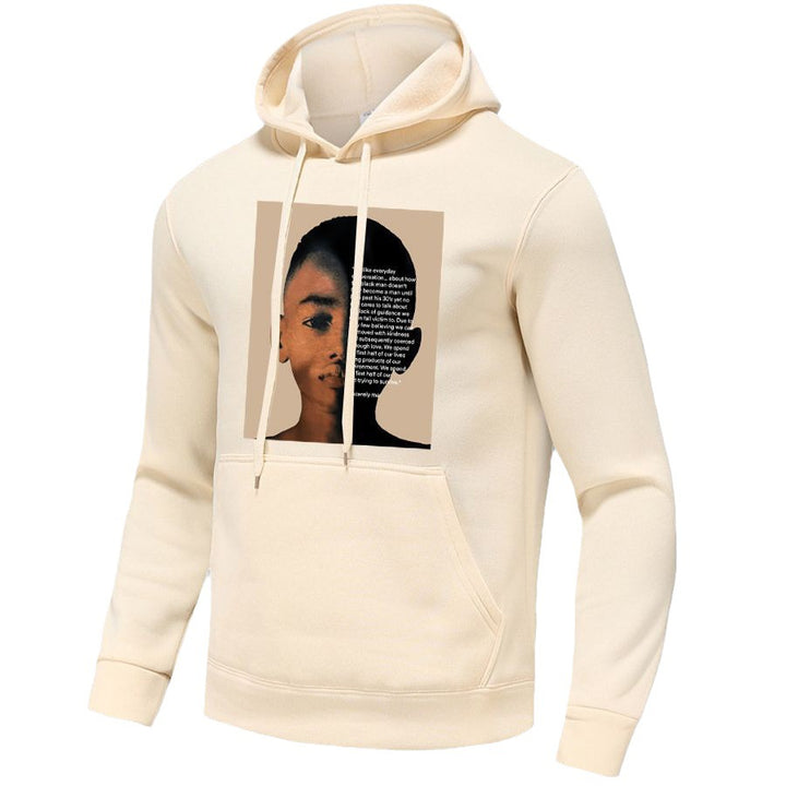 Damen Kapuzenpullover mit kreativem Grafikdruck und innovativem Schnitt Drune