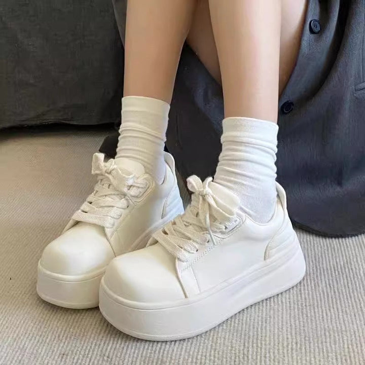 Damen Plateau Sneakers mit bequemer Dämpfung Drune