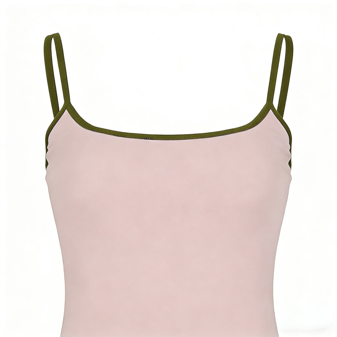 Damen Sportliches Tanktop mit hohem Taillenbund und bindbarem Rock Drune