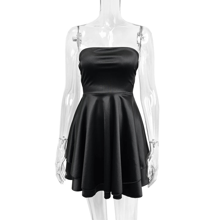 Damen Cocktailkleid mit schulterfreiem Design Drune