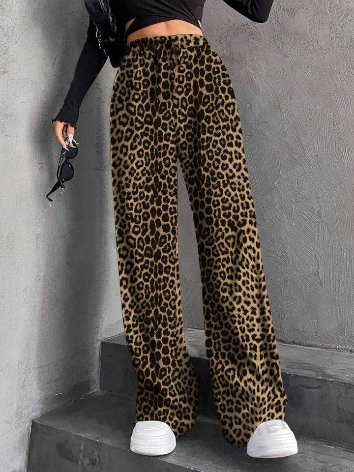 Damen Weit geschnittene Plissee-Hose mit elastischem Bund und praktischen Eingrifftaschen Drune