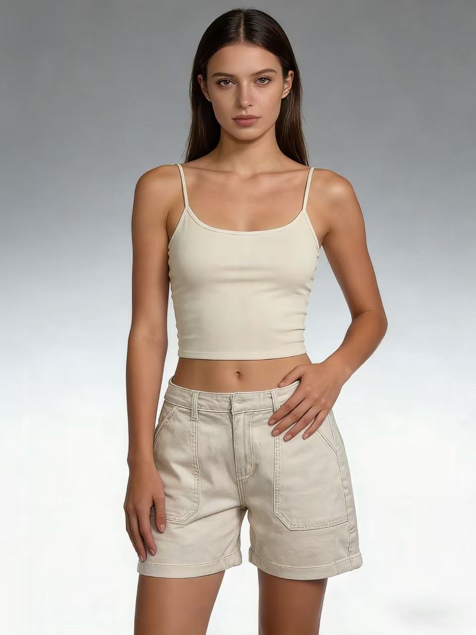 Damen lässige Sommer-Shorts mit seitlichen Taschen und komfortablem Schnitt Drune