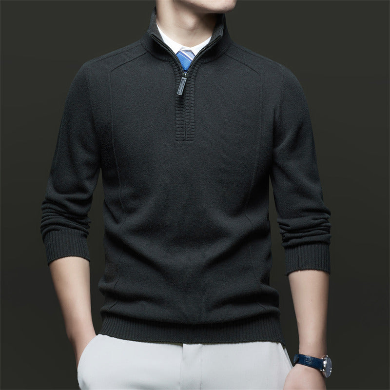Herren Stehkragen Pullover aus hochwertigem Material Drune