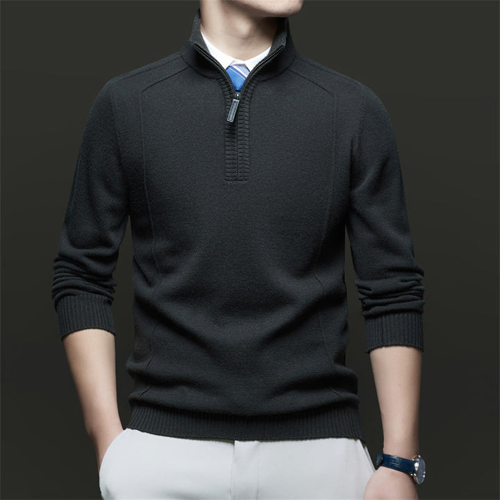 Herren Stehkragen Pullover aus hochwertigem Material Drune