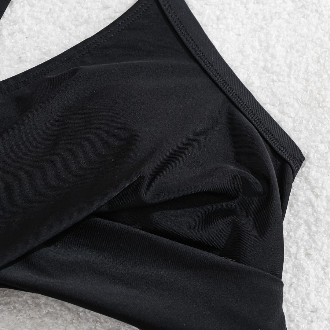 Damen Sportliches Badeoutfit mit Wickelrock Drune