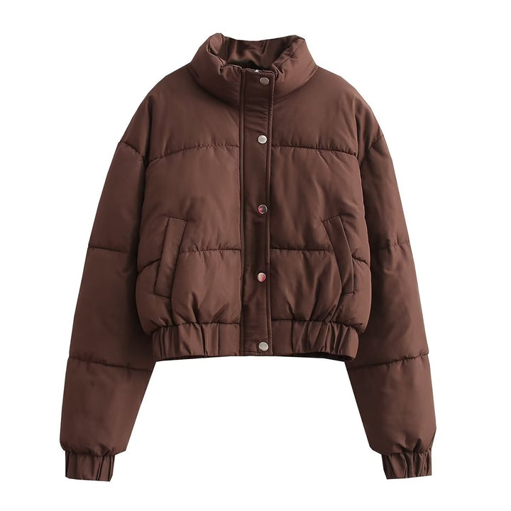 Damen Steppjacke mit hohem Kragen undpraktischen Taschen Drune