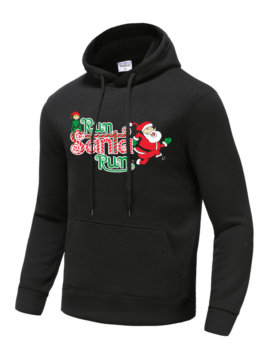 Damen Hoodie mit festlichem Santa-Motiv Drune