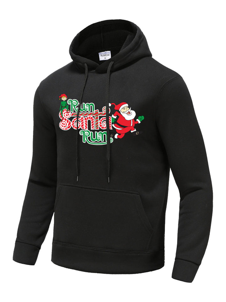 Damen Hoodie mit festlichem Santa-Motiv Drune