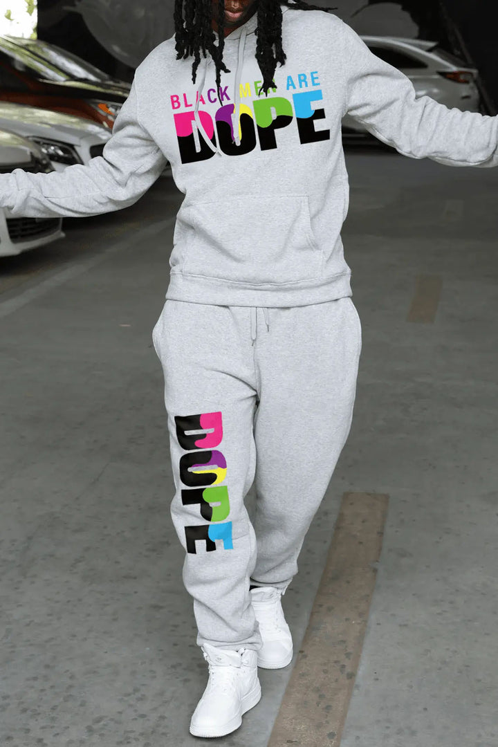 Damen Hoodie und Jogginghose Set mit auffälligem Statementdruck Drune