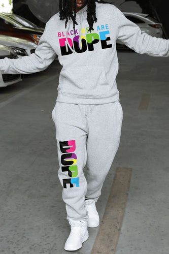 Damen Hoodie und Jogginghose Set mit auffälligem Statementdruck Drune