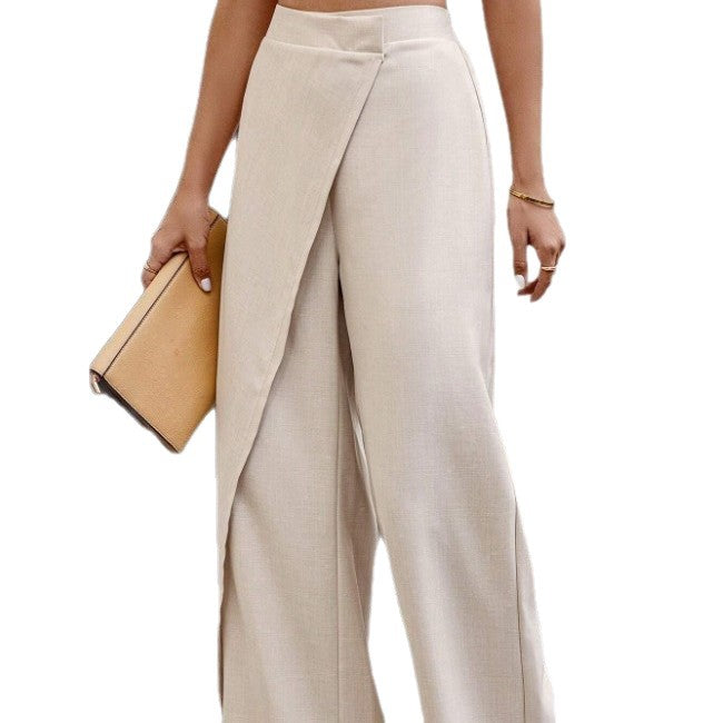 Damen elegante Wickelhosen Drune