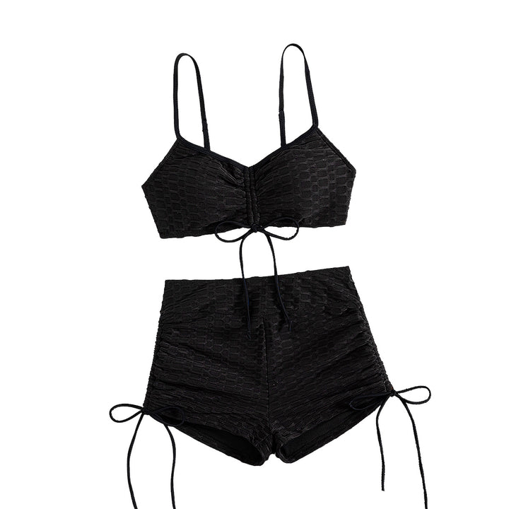 Damen Crop-Bikini-Set mit verstellbaren Trägern Drune