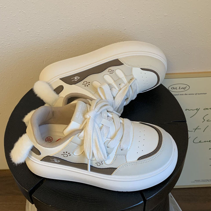 Damen Schnürsneaker mit verspielten Tiermotiven und komfortabler Dämpfung Drune