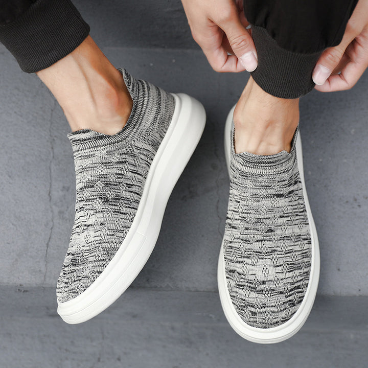 Unisex nan leichter Strick-Slipper mit perforierter Atmungsstruktur und dämpfender Leichtsohle Drune