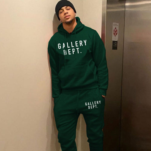 Herren Sweatshirt und Jogginghose Set mit modernem Logo Drune