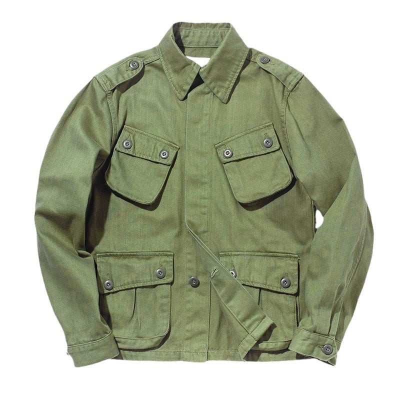 Herren Utility-Jacke mit großen aufgesetzten Taschen und strapazierfähigem Material Drune