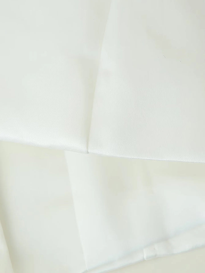 Damen taillierte Bluse mit modernen Knopfdetails und Stehkragen Drune