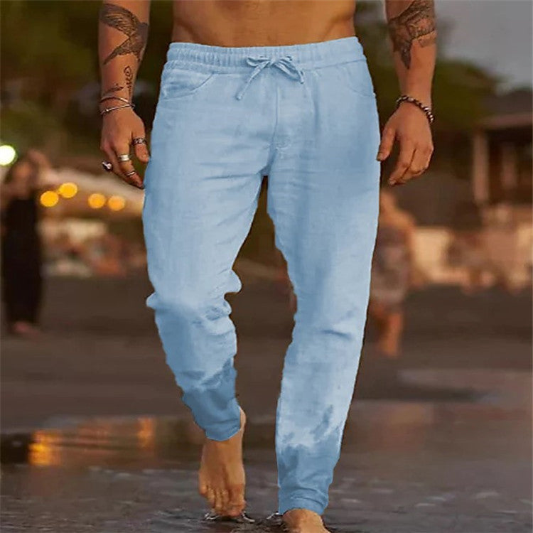 Drune | Lässige Leinenhose Für Herren