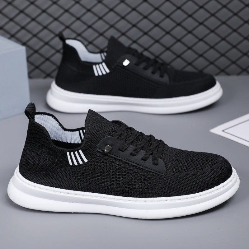 Herren Sneakers mit atmungsaktiver Strickoberfläche und rutschfester Sohle Drune