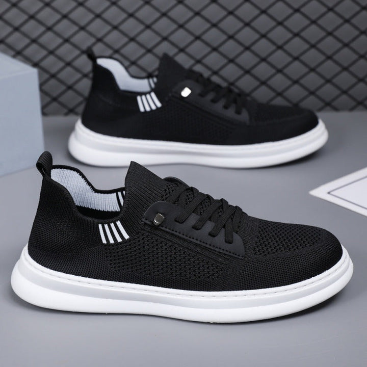 Herren Sneakers mit atmungsaktiver Strickoberfläche und rutschfester Sohle Drune