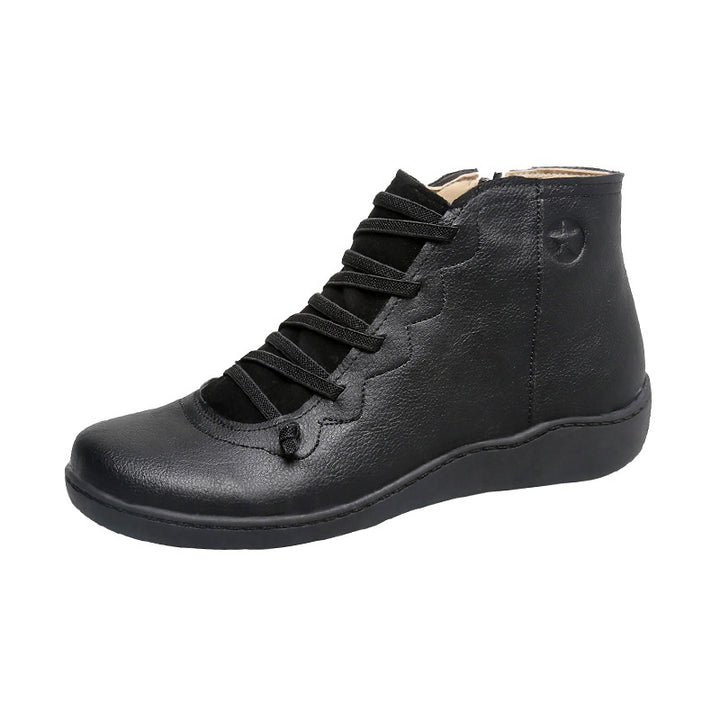 Damen komfortabler Schnür-Bootie mit ergonomischem Fußbett, weichem Schaft und flexibler Profilsohle Drune