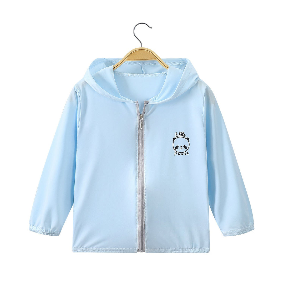 Unisex nan leichte Kapuzenjacke mit durchgehendem Reißverschluss und niedlichem Panda-Print  Drune