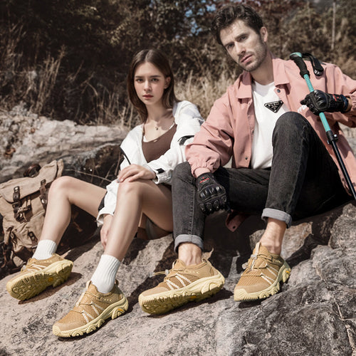 Herren atmungsaktive Trekking‑Trail‑Sneaker mit Quick‑Lace und griffiger Offroad‑Sohle Drune