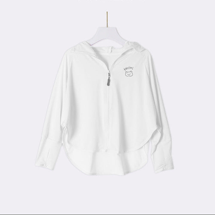 Damen UV-Schutzjacke mit Kapuze und atmungsaktiven Eigenschaften Drune